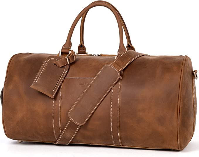BOSTATEN Leather Duffel Bag